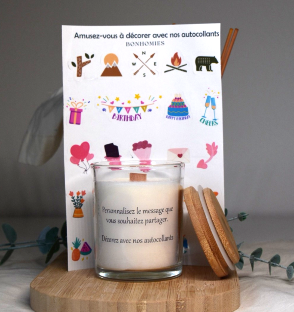 Bougie personnalisée parfumée